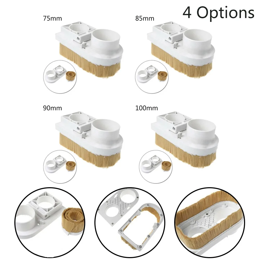 

Spindle Dust Shoe Collector For CNC Router Engraving Milling Machine Woodworking Machinery Parts 75/85/90/100mm CNC Dust Cover