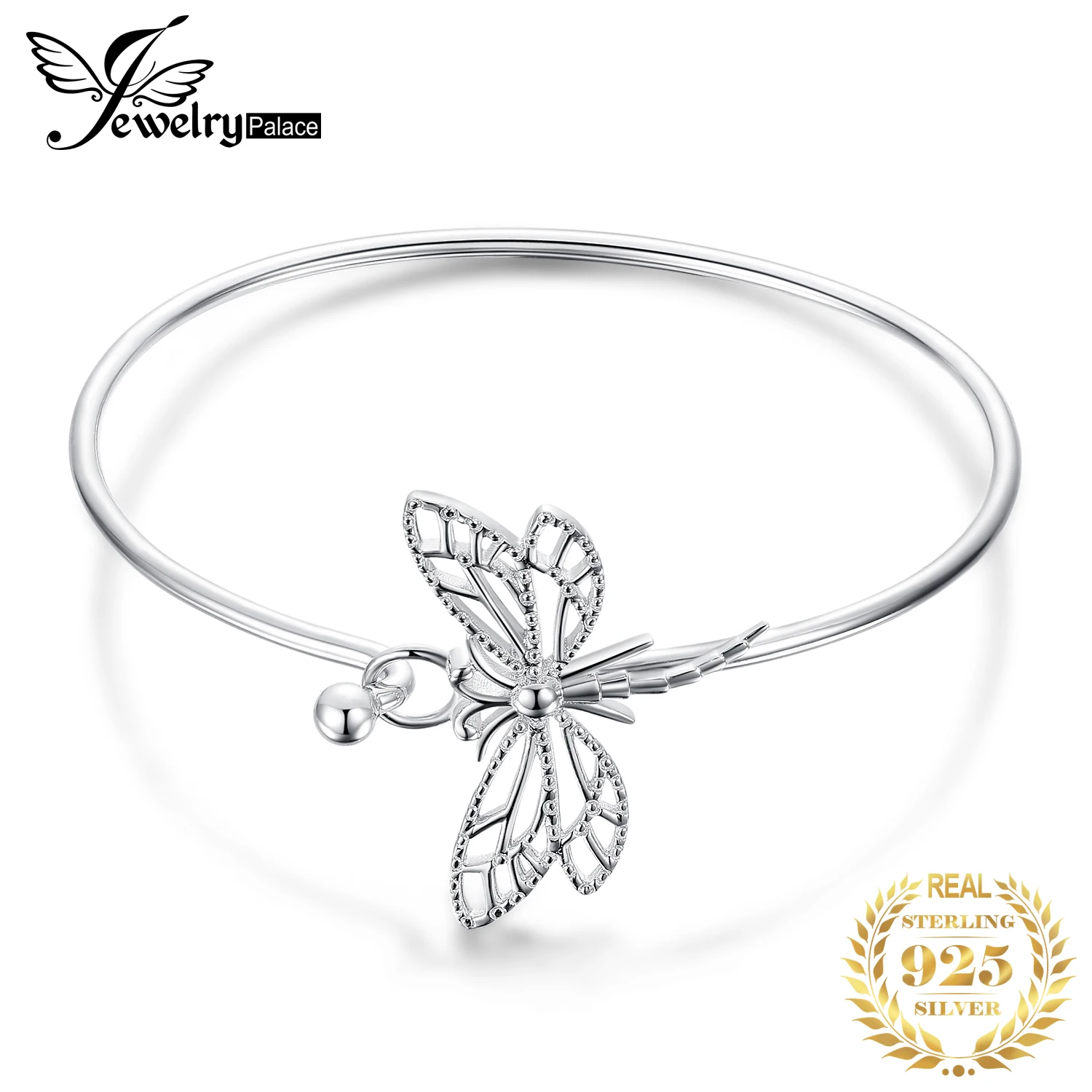 

JewelryPalace Dragonfly Bracelet 925 Sterling Silver Bracelet Bangles Bracelets For Women Silver 925 Jewelry Making Organizer