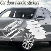 8pcs car door handle stickers body film for dacia duster logan sandero lodgy car styling accessories mini cooper auto goods