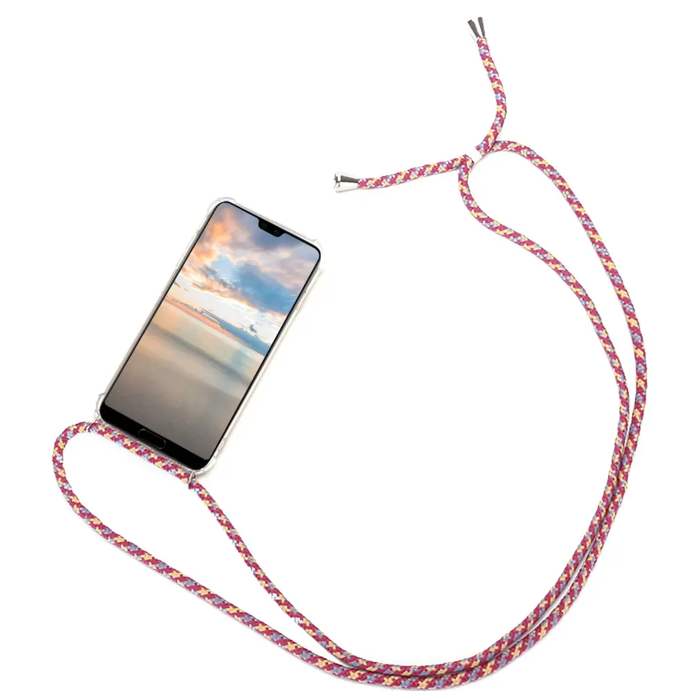Ремешок шнур цепь чехол для Huawei P40 P20 P30 Mate 20 10 Lite Pro ожерелье Lanyard Coque P Smart Z Y6 Y7 Y9 Prime