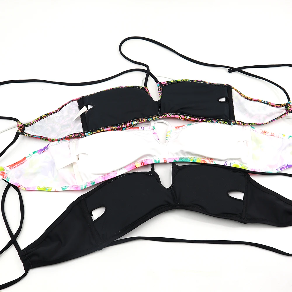 Купальник женский с принтом Топ бикини пляжная одежда купальный костюм в стиле