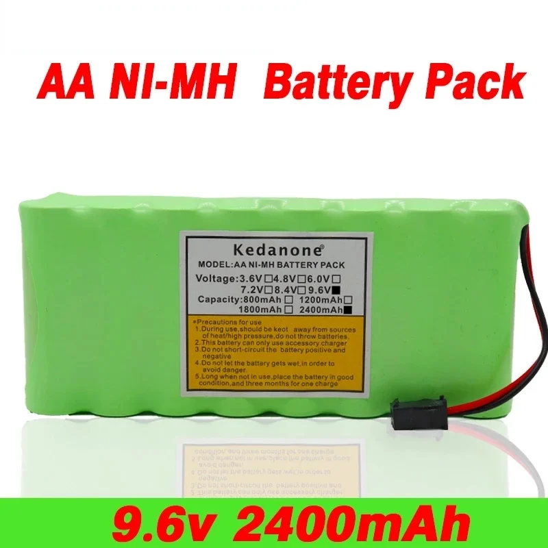 

Originele 2400mah Ni-Mh 9.6V AA oplaadbare batterij AA cell voor RC Car helicopter speelgoed LED light cordless telefoon SM plug