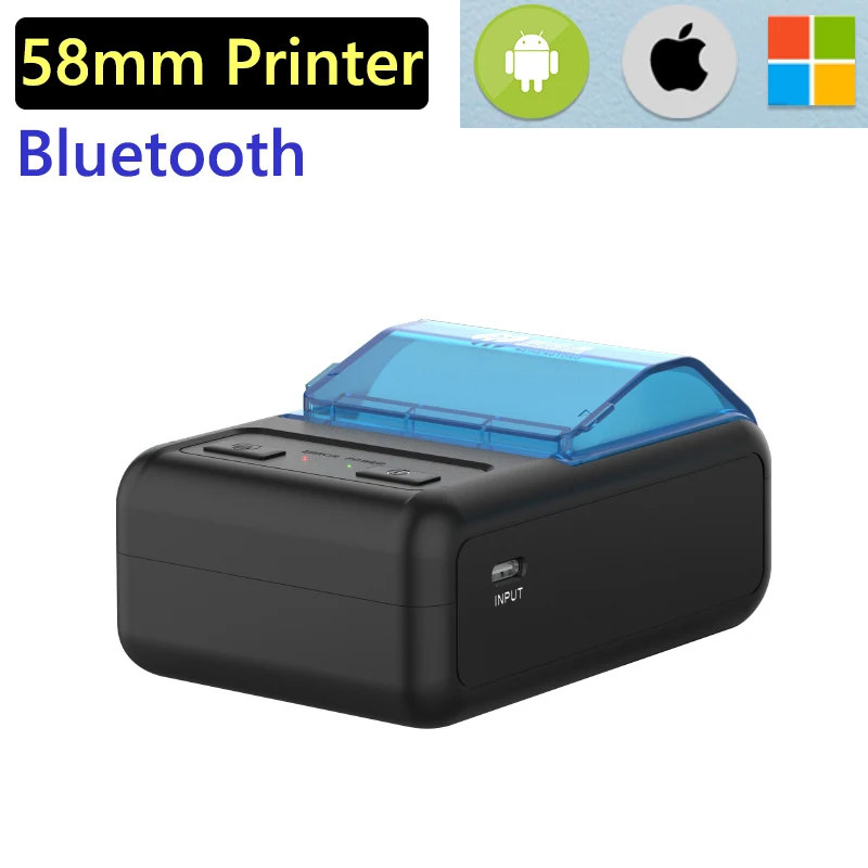 

Wireless Mini Bluetooth Thermal Printers Portable Thermal Receipt Printer 58mm Mobile Phone Android POS PC Pocket Bill Impresora