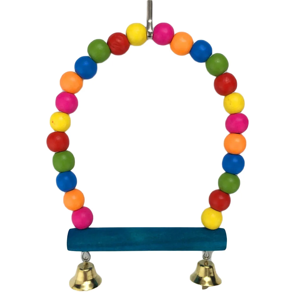 Плетеный абажур из натурального дерева попугаев качели игрушка жердочка для