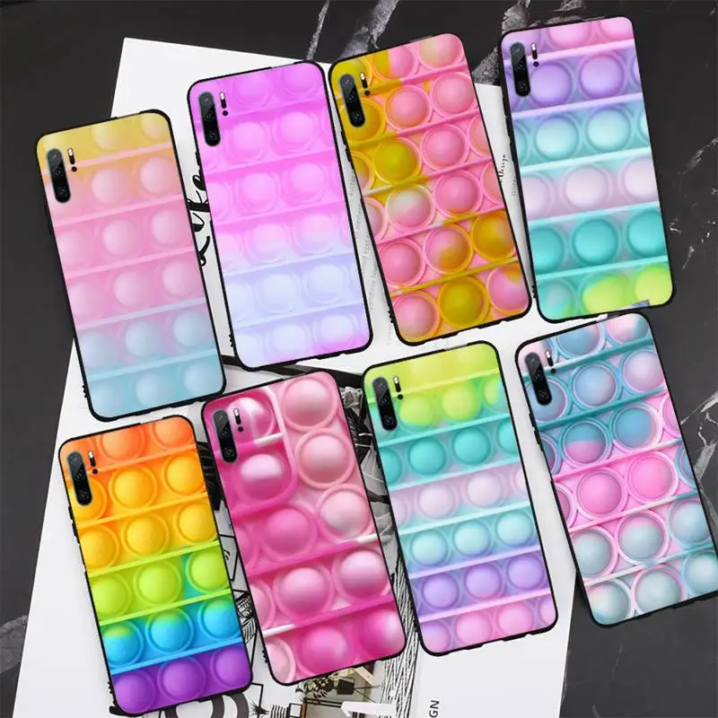 

Bubble Fidget Reliver Stress Antistress Phone Case for Samsung S6 S7 S8 S9 S10 edge plus S10 5G S20 S21 S30ultrs 5G Fundas Cover