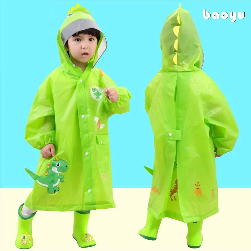 Outdoor Waterproof Rain Coat Children Impermeable Poncho Boy