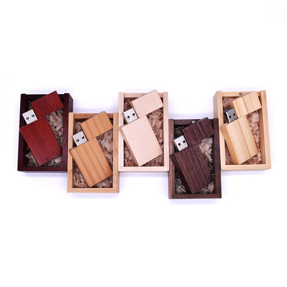 USB флеш-накопитель с реальной емкостью флешка логотипом на заказ деревянной