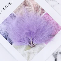 multicolor soft turkey marabou feather 8 10cm for party wedding clothes diy jewelry decoration accessory crafts plumes 50pcs