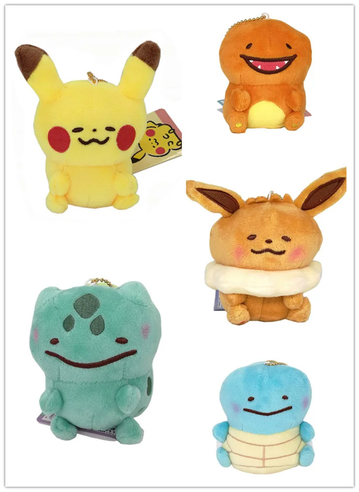 Новинка, 10 шт., Ditto Metamon Charmander Squirtle Snorlax Pikchu Eevee Espeon flarion Jolteon Sylveon Umbreon Vaporeon, плюшевая кукла - Цвет: YT Mix up 10pcs