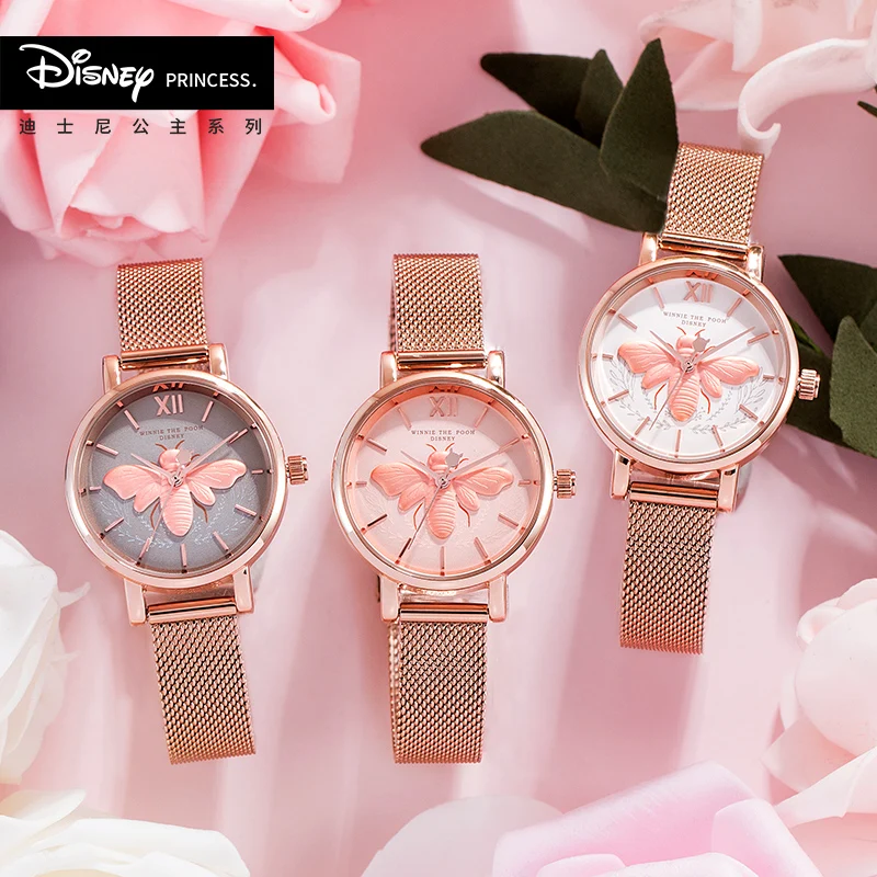 Часы наручные Disney женские оригинальные кварцевые модные водонепроницаемые с