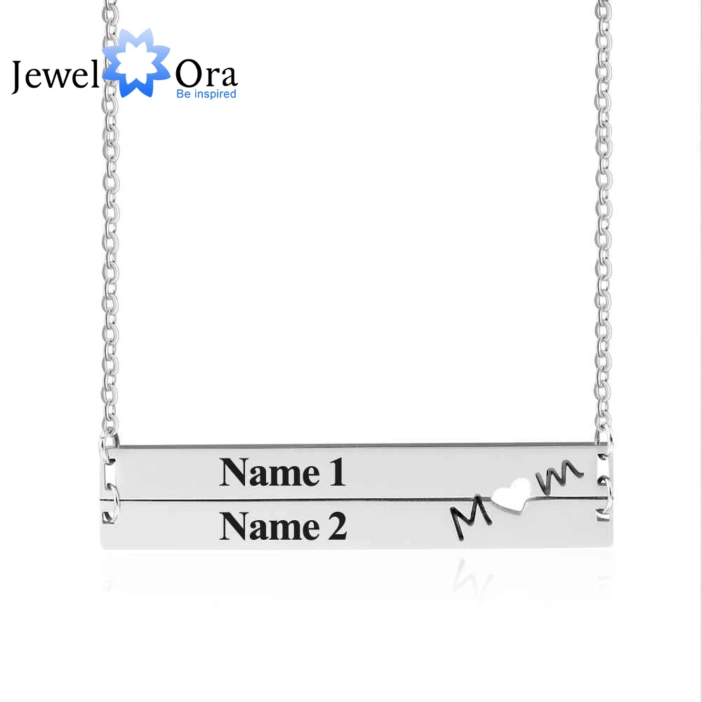 Персонализированная табличка из нержавеющей стали женское ожерелье с именем и