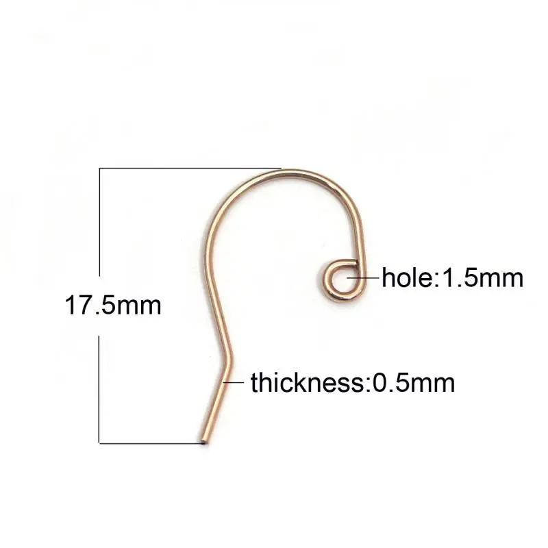 Beadsnice позолоченные V-образные серьги французские Серьги крючки компоненты для