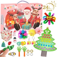 christmas advent countdown calendar toy silicone sensory decompression tabletop puzzle decompression toy for child gift