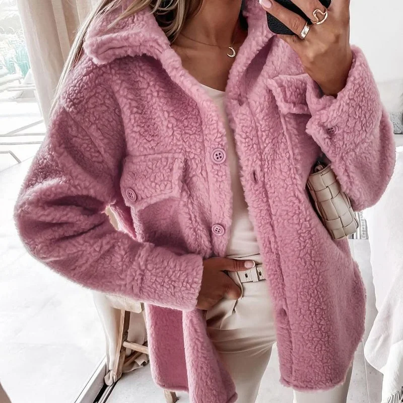 

Осень-зима 2021, новый двухсторонний плюшевый теплый Свободный кардиган, Женская куртка, модная повседневная прошитая клетчатая женская одеж...