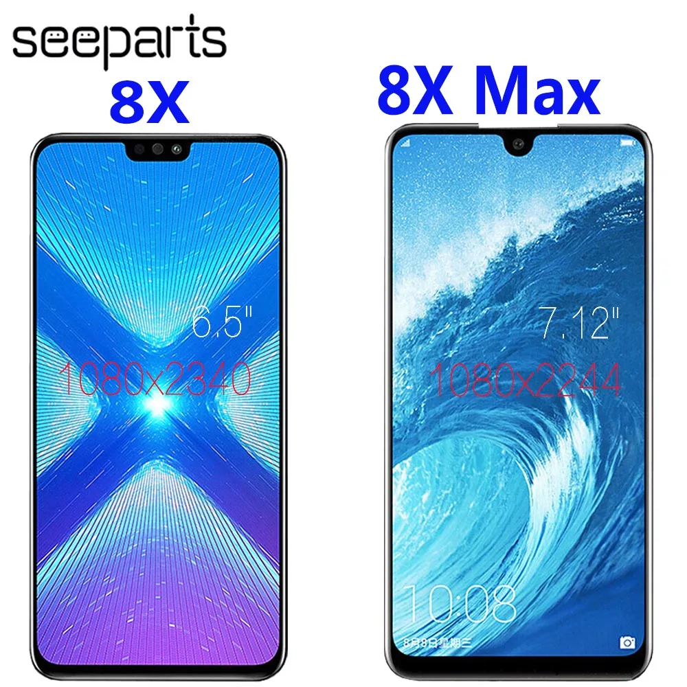 ЖК дисплей с тачскрином в сборе для Huawei Honor 8X JSN L22 L21 MAX AL00|Экраны мобильных