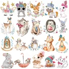 Термонаклейки с изображением животных, кошек, единорогов, кроликов