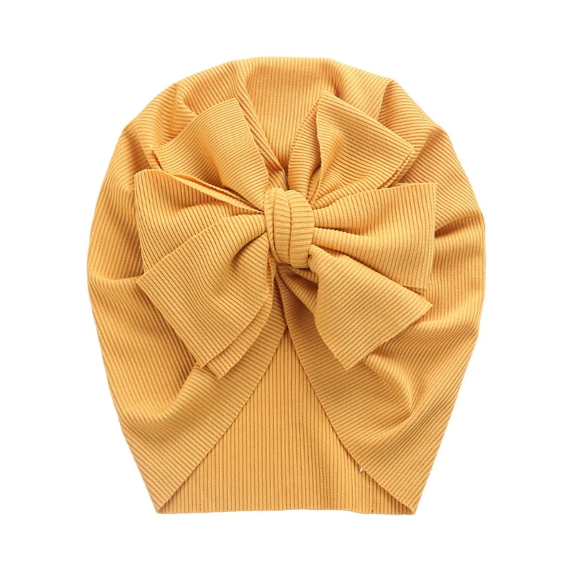 

with Bowknot Baby Turban Hat Head Wraps Knot Headband Infant Beanies