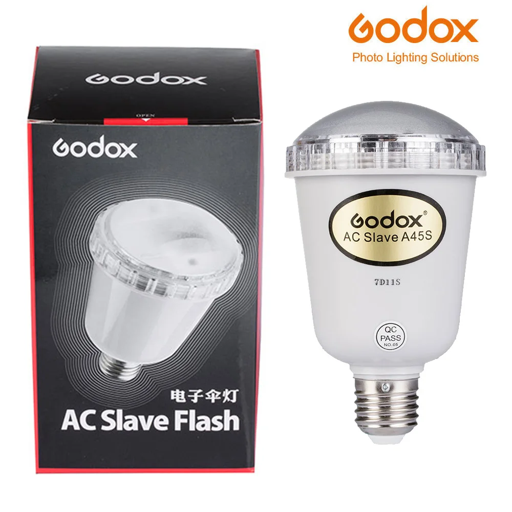 Godox A45s фотостудия электронный мигающий светильник s стробоскоп AC Slave Flash лампа для