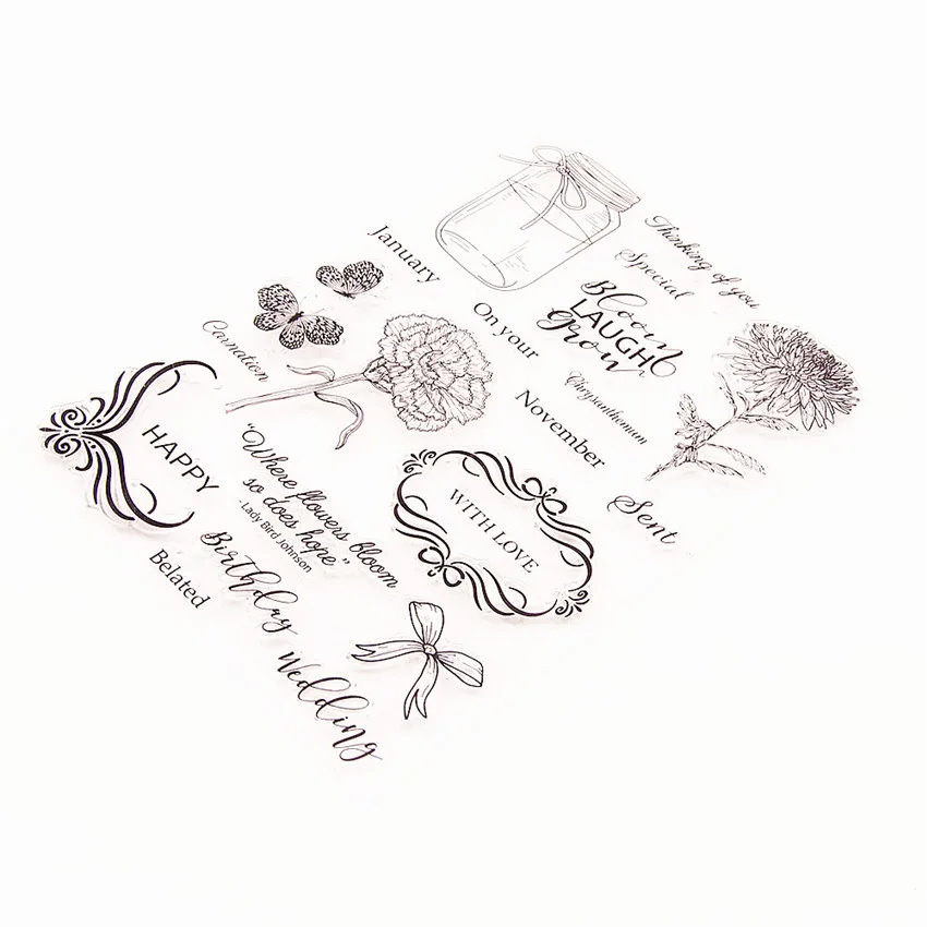 15*21 см хит продаж Желая бутылка прозрачная печать прозрачный штамп силиконовый валик для запечатывания DIY