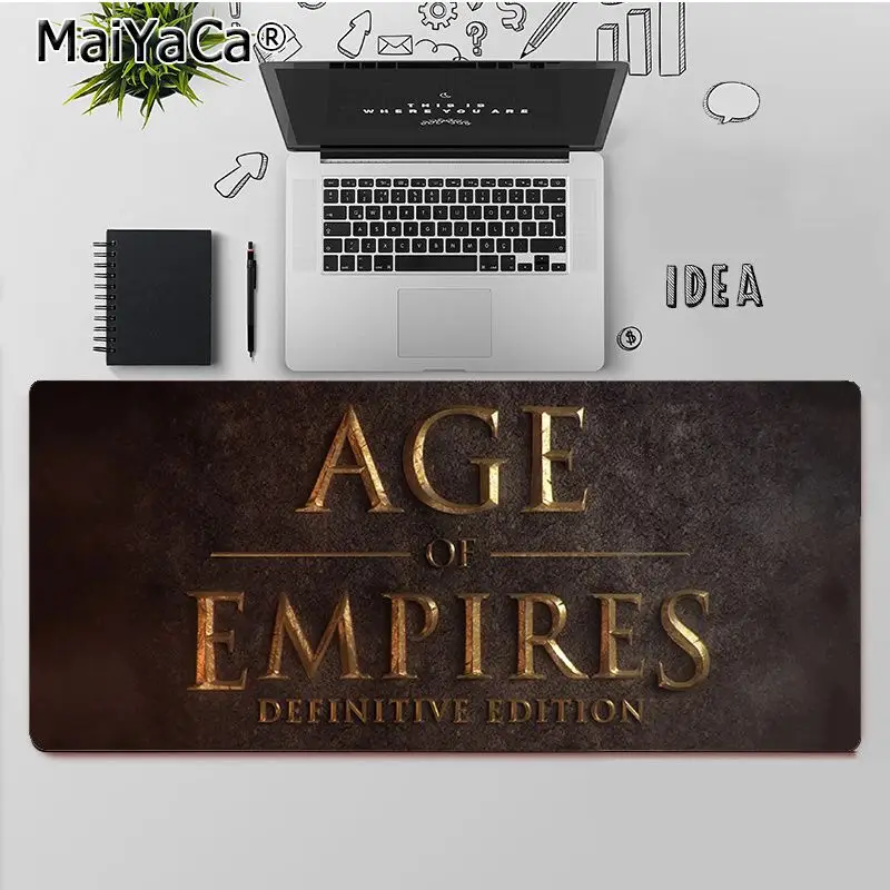 

MaiYaCa Top Quality Age Of Empires gamer play mats Mousepad Free Shipping Large Mouse Pad Keyboards Mat