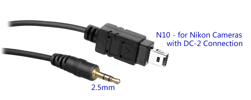 

AODELAN SRC-N10 2.5mm Remote Shutter Release Cable for Nikon Z7II Z7 Z6II Z6 Z5 D780 D7500 D750 D7200 D7100 Coolpix P950 P1000