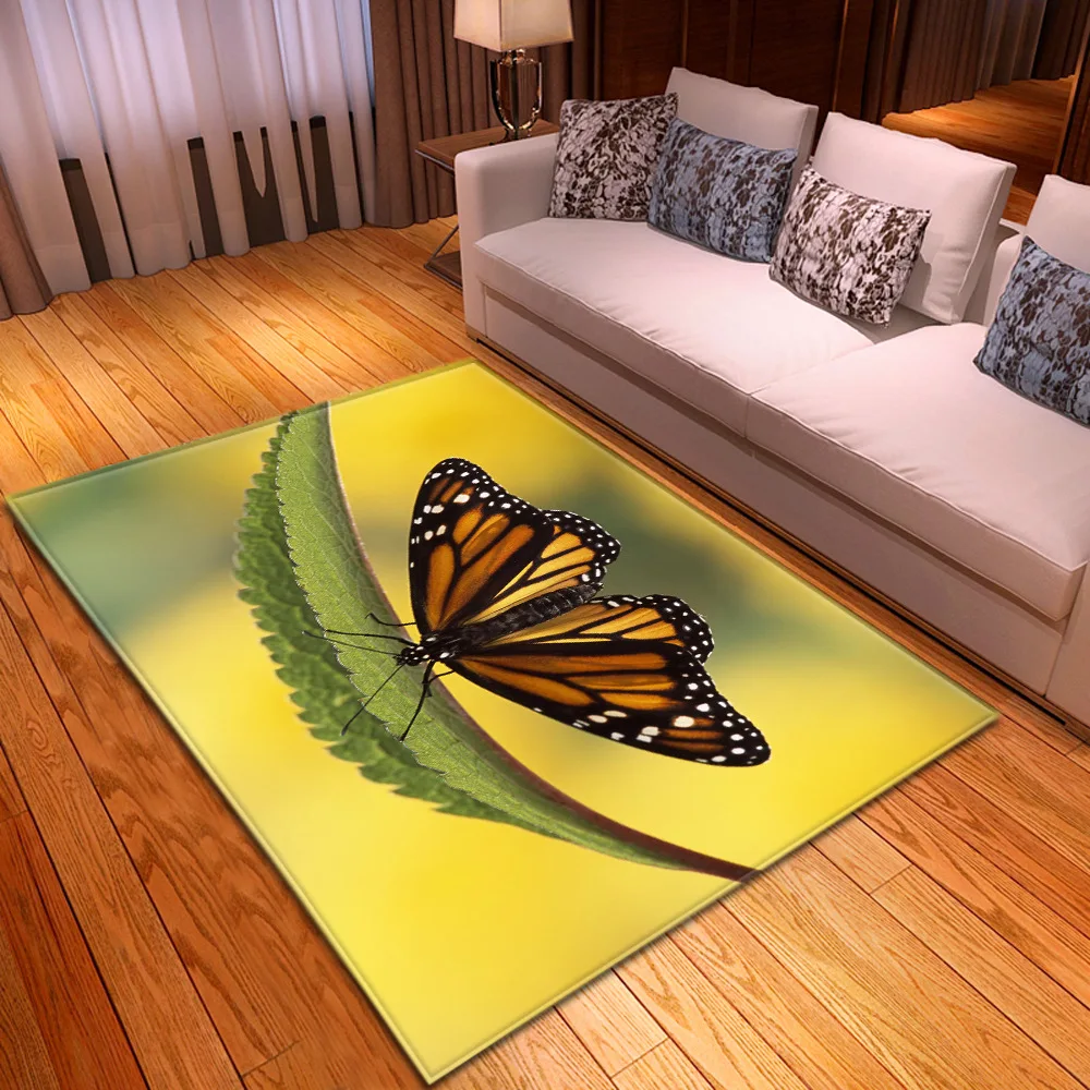 Мультяшные животные бабочки 3D печатные технические игровые палатки ковер