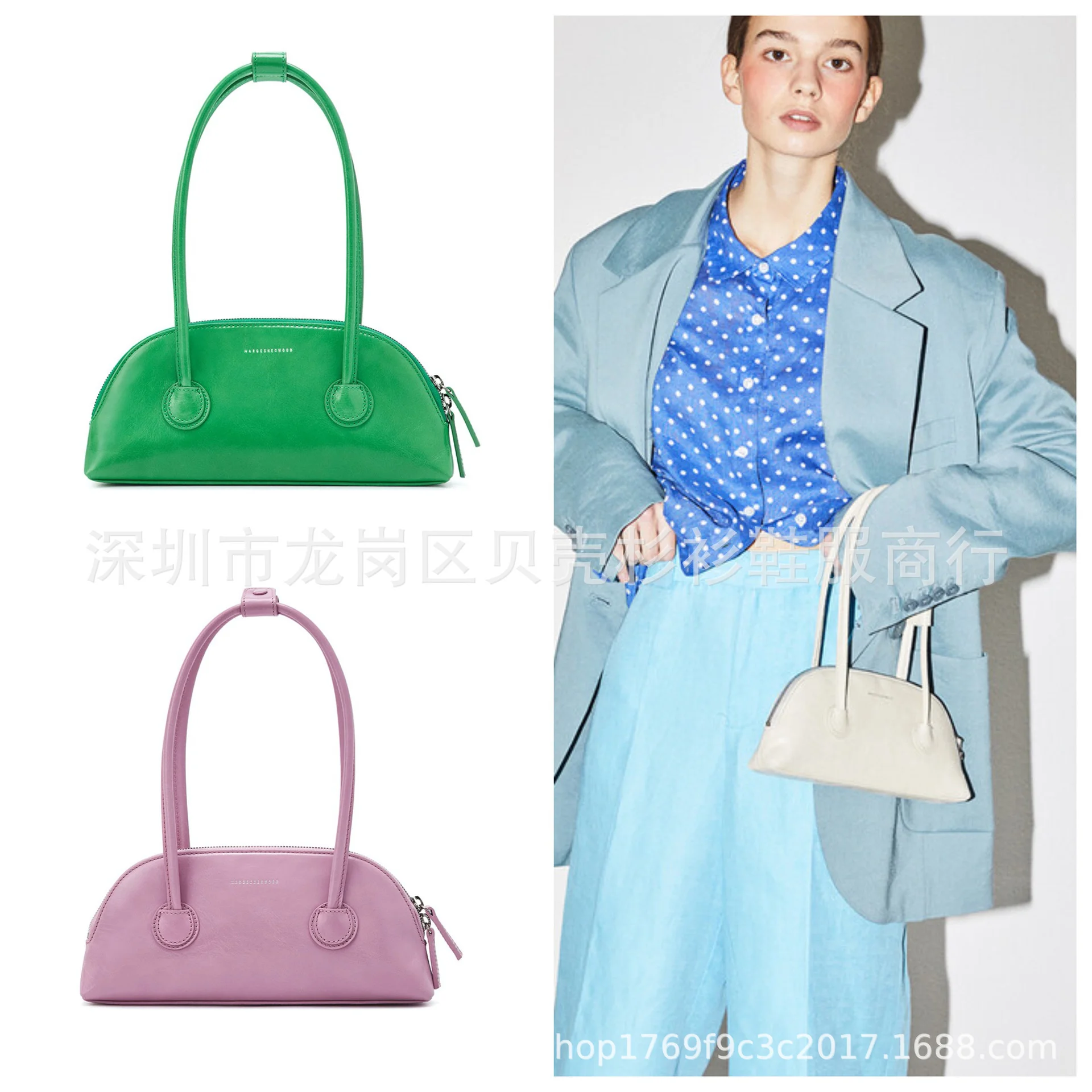 

Margesherwood crayon candy half moon итальянская воловья сумка ручной работы Женская Портативная сумка через плечо