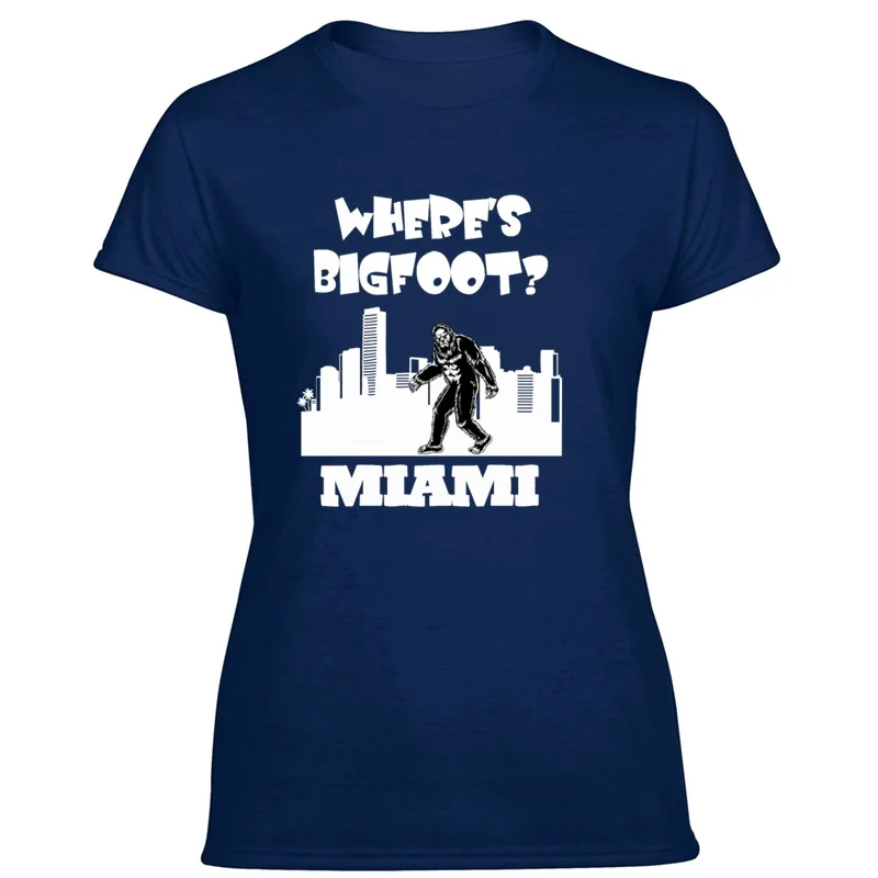 Новый стиль Bigfoot In Miami Gifts Florida Футболка мужская 2020 Мужская футболка большого