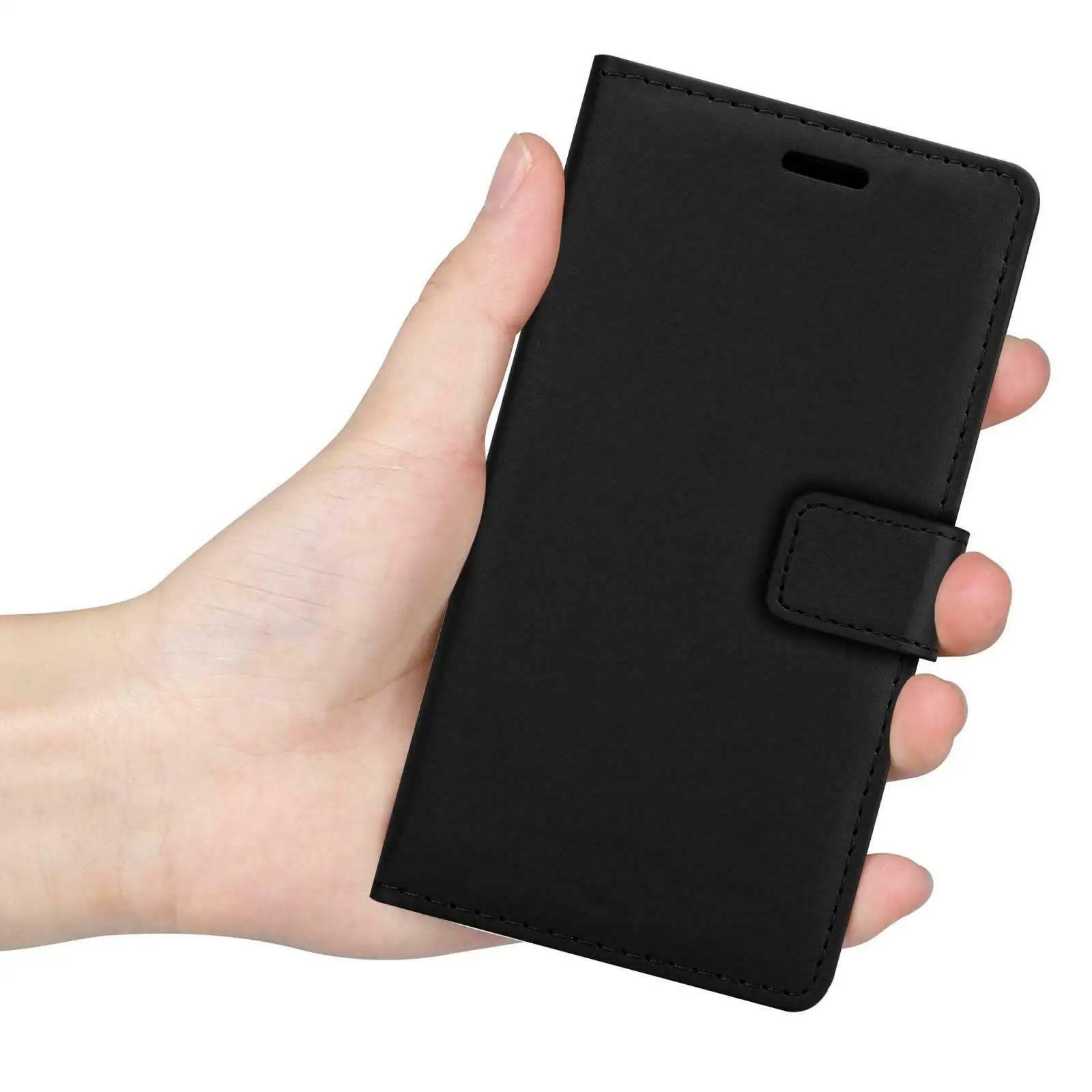 Funda magn&eacute;tica de cuero para tel&eacute;fono Sony Xperia 5, carcasa de tel&eacute;fono con soporte y vidrio templado-4