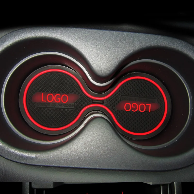 Накладки на двери для Mazda коврики дверей салона автомобиля Нескользящие красного