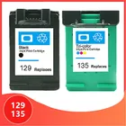 Совместим с картриджем hp 129 135, чернильный картридж для принтера hp Deskjet C4183 5943 6943 6983 D4163 2575