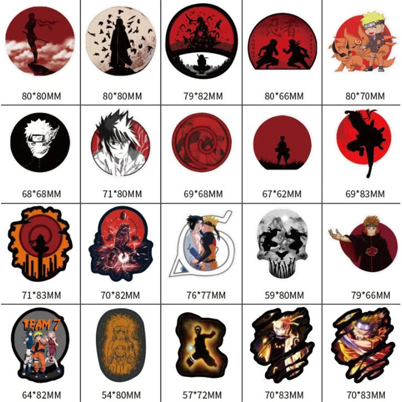 100 шт. мультяшный аниме Саске сделай сам наклейки для украшения комнаты Настенный