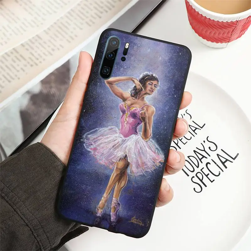 

Ballerina Dance Ballet Girl Phone Case For Huawei P9 P10 P20 P30 Pro Lite smart Mate 10 Lite 20 Y5 Y6 Y7 2018 2019