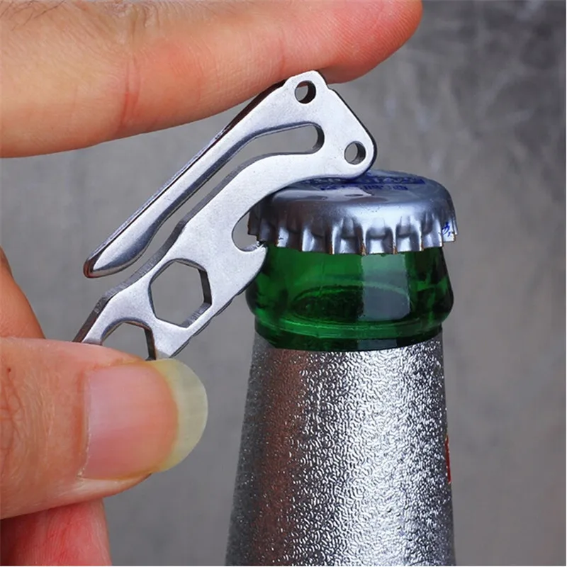 Pocket Clip Climbing Carabiner Hanging Keychain Hook Fit Outdoor EDC Tool Bottle Opener Screwdriver Travel Kits Multi-tool | Спорт и