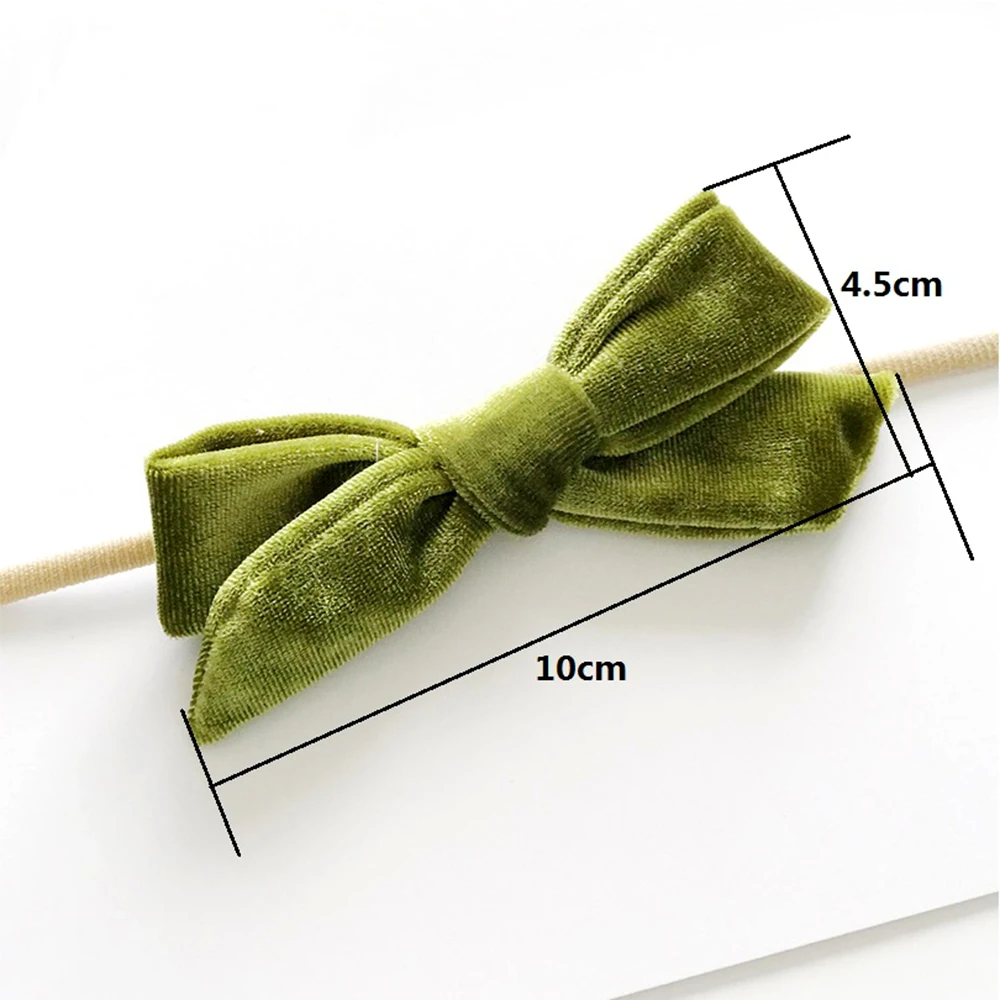 1 шт. с бантом из плотного бархата обтянутая тканью Повязка на голову мягкие