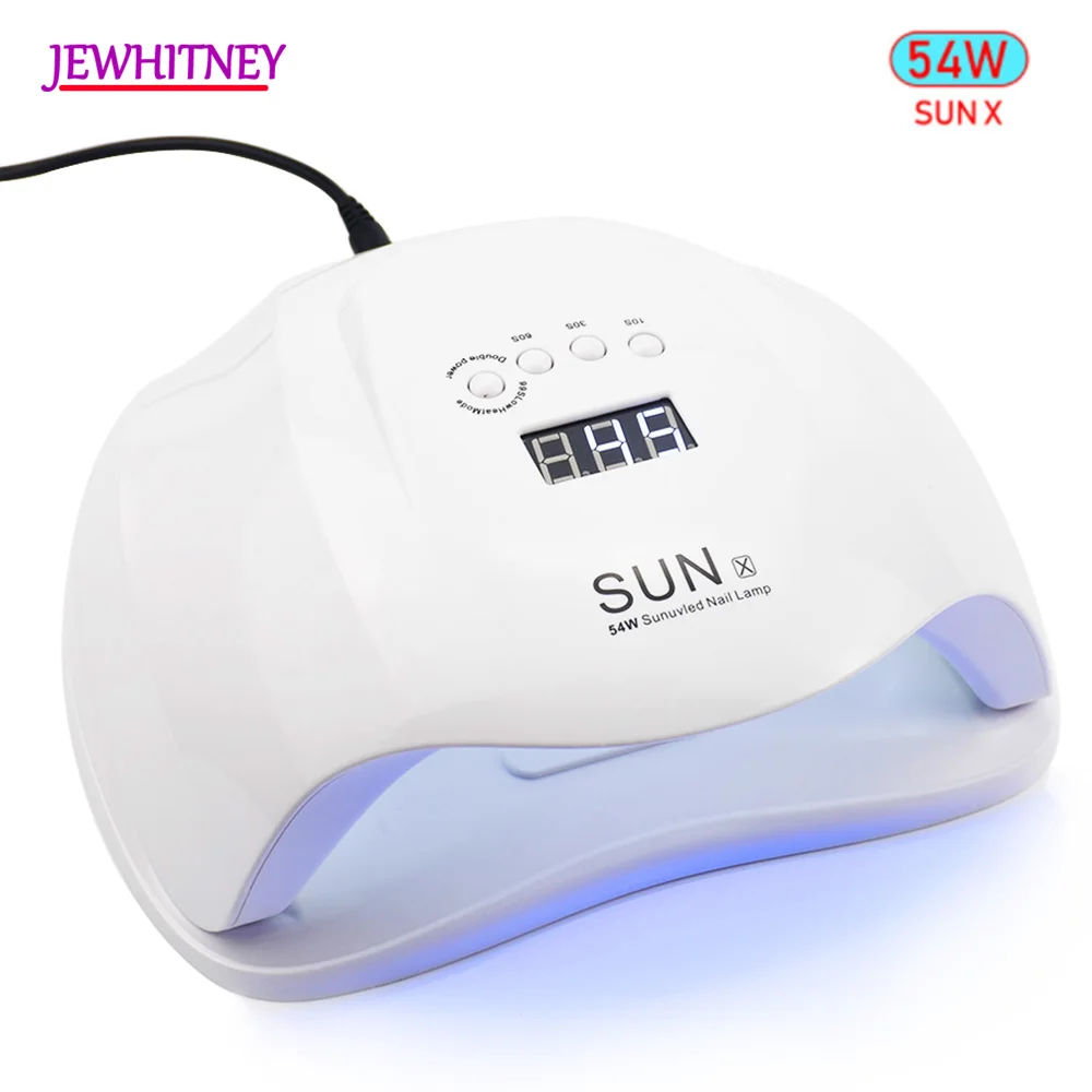Sunx Plus 80 Вт Сушилка для ногтей УФ-лампа светодиодный светильник для отверждения ногтей Гель-лак для маникюра светильник от солнца Авто сенсорная машина инструменты для дизайна ногтей - Цвет: 54W SUNX