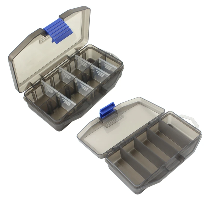 

5 Compartments Removable Insert Fishing Tool Box Five Compartments Storage Box Fishing Gear Accessories Fake Bait Box