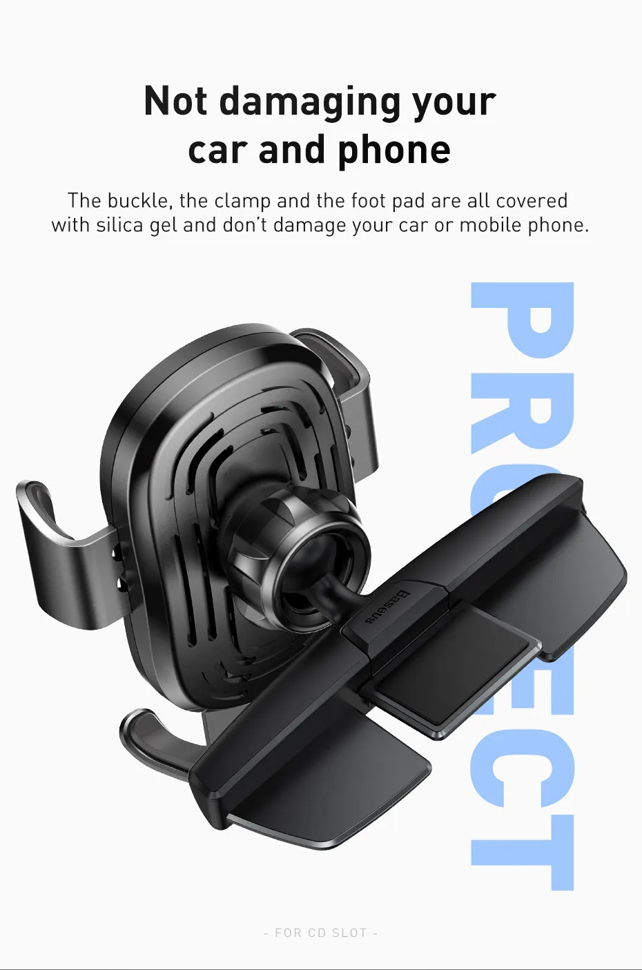 Baseus CD слот беспроводное автомобильное зарядное устройство для iPhone 11 Pro Max samsung быстрая Беспроводная зарядка зарядное устройство гравитационный Автомобильный держатель для телефона