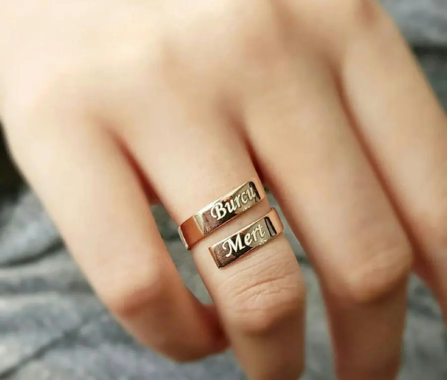 

New fashion Wedding Ring couple name