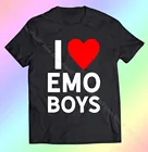 Модные мужские рубашки Love Emo с сердцем Egirl Eboy Gf Vibe Fishing, одежда для пары, мужские рубашки, классические комиксы