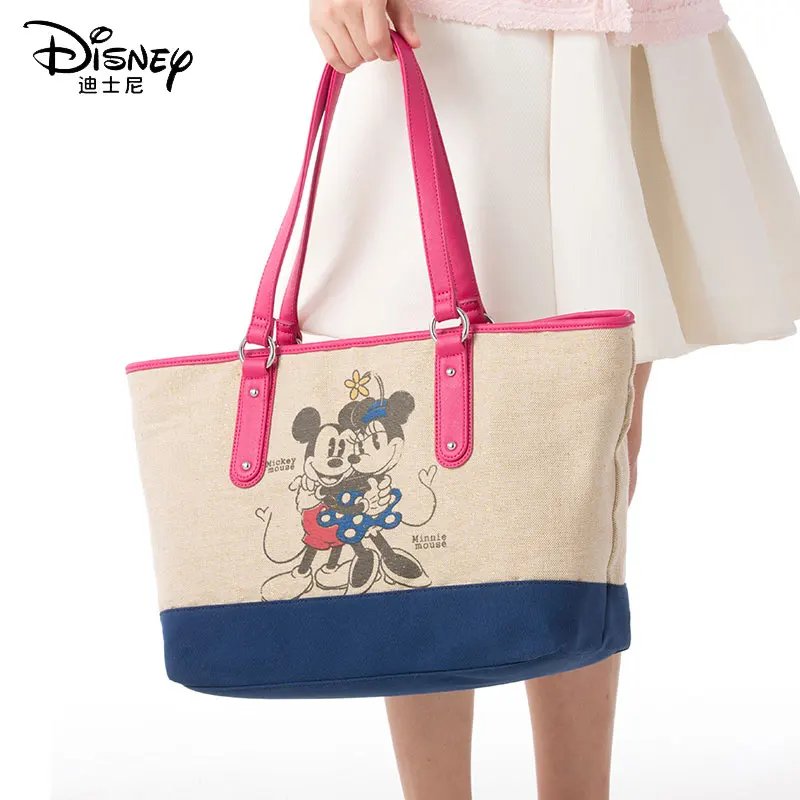 Женская сумка на плечо Disney с Микки Маусом Большая вместительная из искусственной