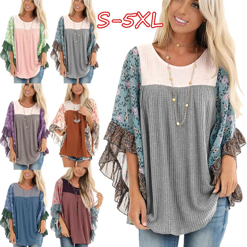 Женский пуловер с высоким воротником Асимметричный топ хомутом|Футболки| |