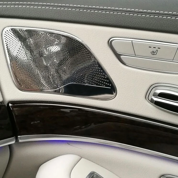 

Lsrtw2017 Stainless Steel Car Door Sound Speaker Panel for Mercedes Benz S Class W222 2014 2015 2016 2017 2018 2019 2020