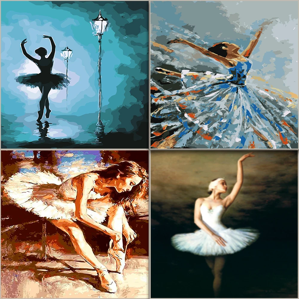 Танцоры с подсветкой балетная девочка наборы сделай сам фотографии по номерам