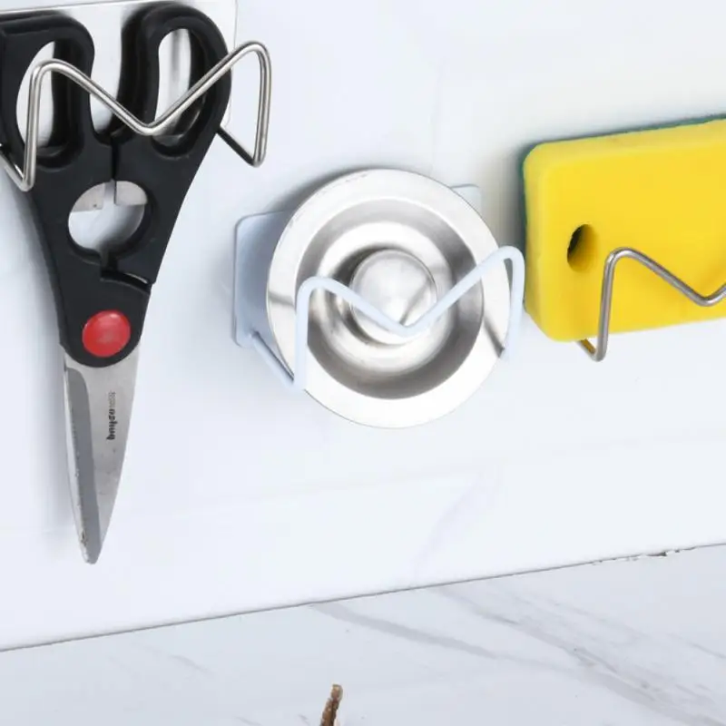 

Стеллаж для хранения раковины из нержавеющей стали, настенный держатель для слива кухонной посуды, кистей, подвесной органайзер для ванной ...