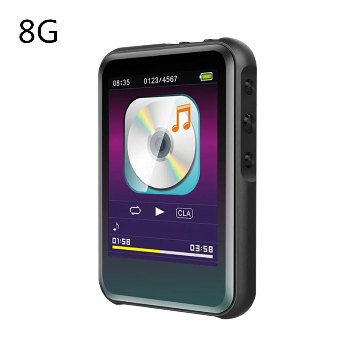 8G M16 MP4 плеер 2,4 дюймов ЖК-дисплей полный Сенсорный экран 8/16/32 ГБ bluetooth 4,0 музыкальный плеер стерео мини Портативный тонкий MP3 MP4 плеер - Цвет: 8G
