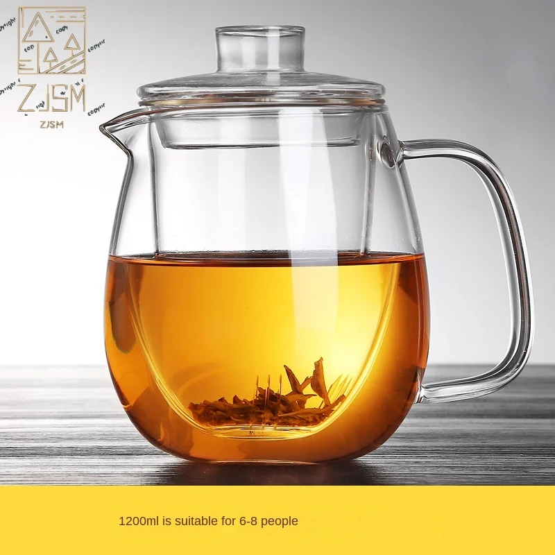 

600ml Colorful Heat-resistant glass Teapot With filter,tea pot Can be heated directly on fire Strainer Heat Coffee Pot Kettle