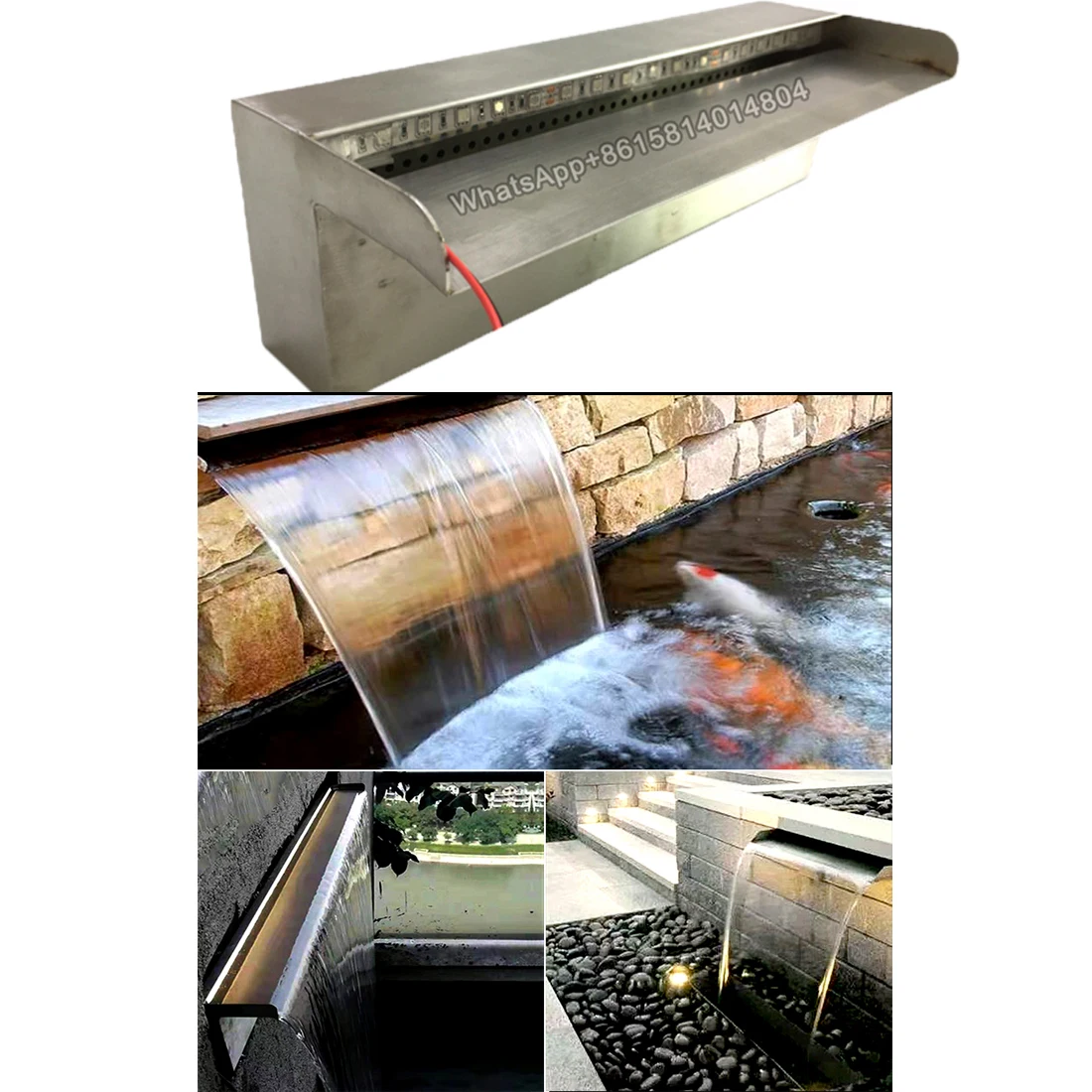 

Swimming pool waterfall spillway flow sink outlet/Courtyard landscaping water curtain wall fish pond water landscape decoration