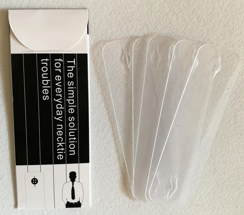 5 Pcs Simple Hidden Tie Clip Square Invisible Plastic Fixed Shirt Necktie Clips Creative Jewelry for Men Women Accessories Gifts | Украшения