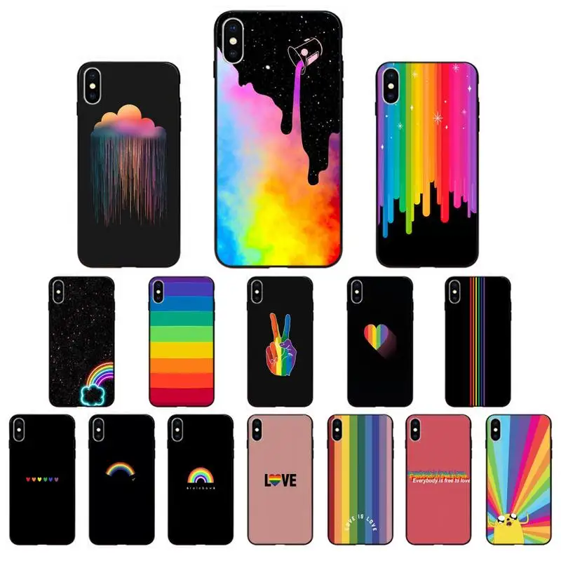 Чехол Yinuoda для телефона с радужным рисунком сделай сам iPhone 5 5s SE 11 8 7 6 6S Plus plus X XS MAX 5S